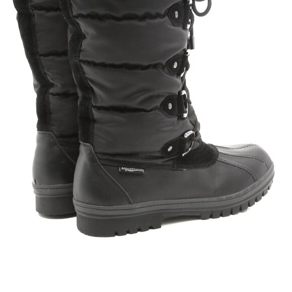 Aquatherm CANUK Black Waterproof Winter Boots Faux Fur Lined Thinsulate Outdoors - Picture 11 of 12
